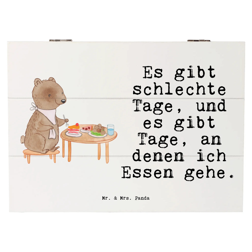 Holzkiste Bär Essen gehen Geschenkbox, Kiste, Dekokiste, Schatulle, Geschenkdose, XXL, Erinnerungsbox, Holzkiste, Erinnerungskiste, Aufbewahrungsbox, Truhe, Schatzkiste, Geschenk, Sport, Sportart, Hobby, Schenken, Danke, Dankeschön, Auszeichnung, Gewinn, Sportler, Restaurant, Essen, Restaurantbesuch, Essen gehen