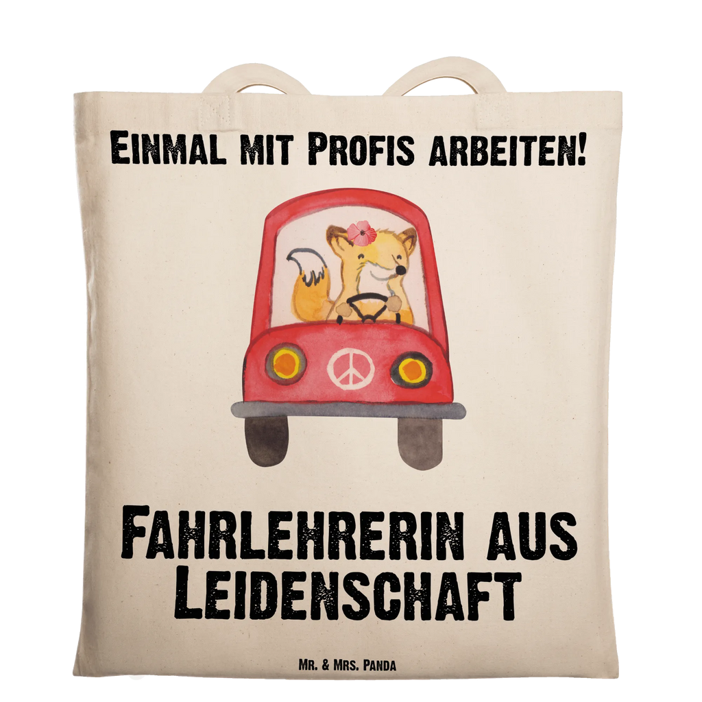 Tragetasche Fahrlehrerin aus Leidenschaft Tragetasche, Laptoptasche, Jutebeutel, Badetasche, Beutel, Stoffbeutel, Einkaufstüte, Schultertasche, Einkaufstasche, Stofftasche, Beuteltasche, Strandtasche, Tasche, Shopper, Jutetasche, Umhängetasche, Beruf, Ausbildung, Jubiläum, Abschied, Rente, Kollege, Kollegin, Geschenk, Schenken, Arbeitskollege, Mitarbeiter, Firma, Danke, Dankeschön, Fahrlehrerin, Fahrschullehrerin, Fahrschule