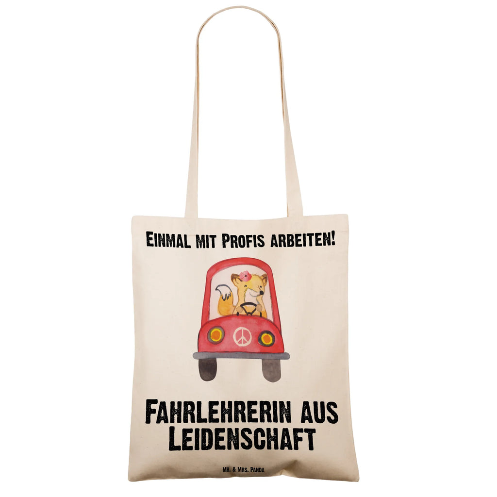 Tragetasche Fahrlehrerin aus Leidenschaft Tragetasche, Laptoptasche, Jutebeutel, Badetasche, Beutel, Stoffbeutel, Einkaufstüte, Schultertasche, Einkaufstasche, Stofftasche, Beuteltasche, Strandtasche, Tasche, Shopper, Jutetasche, Umhängetasche, Beruf, Ausbildung, Jubiläum, Abschied, Rente, Kollege, Kollegin, Geschenk, Schenken, Arbeitskollege, Mitarbeiter, Firma, Danke, Dankeschön, Fahrlehrerin, Fahrschullehrerin, Fahrschule