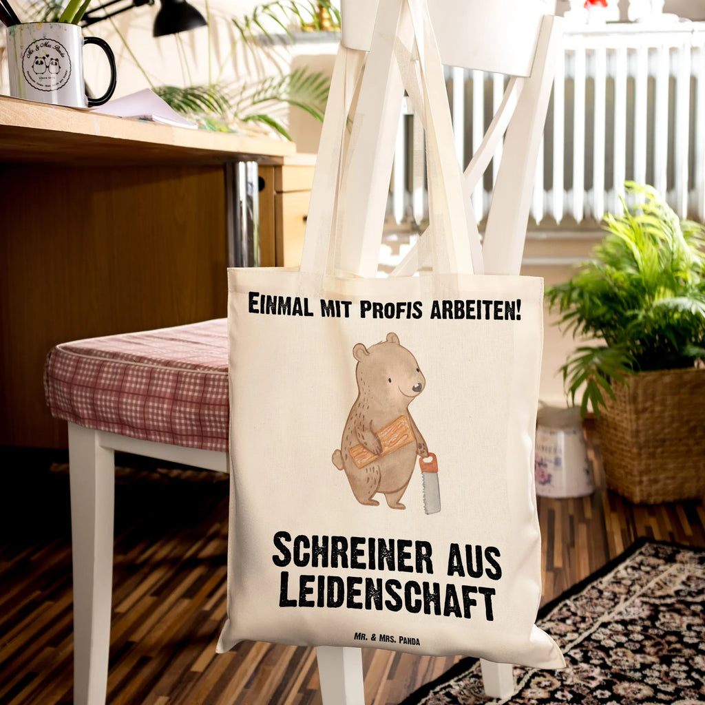 Tote bag Carpenter Passion Beutel, Strandtasche, Tasche, Beuteltasche, Jutebeutel, Schultertasche, Umhängetasche, Jutetasche, Badetasche, Stoffbeutel, Tragetasche, Laptoptasche, Einkaufstüte, Shopper, Stofftasche, Einkaufstasche, Beruf, Ausbildung, Jubiläum, Abschied, Rente, Kollege, Kollegin, Geschenk, Schenken, Arbeitskollege, Mitarbeiter, Firma, Danke, Dankeschön
