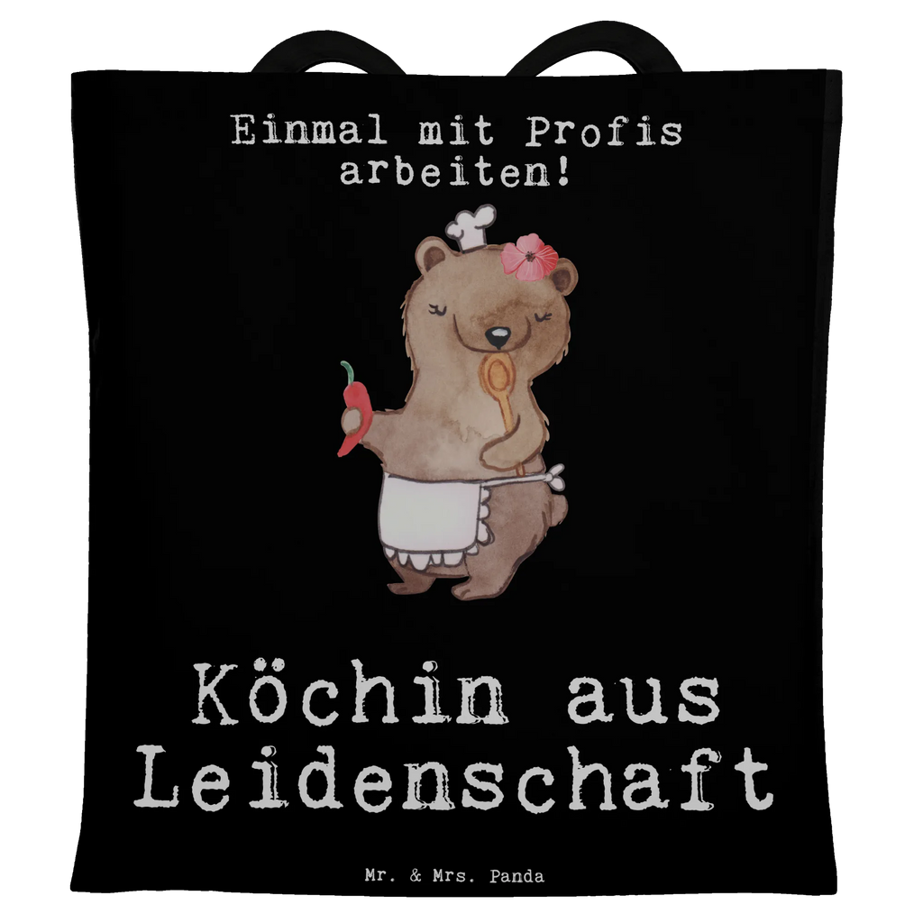 Tragetasche Köchin aus Leidenschaft Umhängetasche, Einkaufstüte, Tragetasche, Shopper, Beutel, Einkaufstasche, Schultertasche, Laptoptasche, Tasche, Strandtasche, Badetasche, Jutebeutel, Jutetasche, Beuteltasche, Stofftasche, Stoffbeutel, Beruf, Ausbildung, Jubiläum, Abschied, Rente, Kollege, Kollegin, Geschenk, Schenken, Arbeitskollege, Mitarbeiter, Firma, Danke, Dankeschön, Küchenmeisterin, Schiffsköchin, Restaurant, Chefköchin, Fernsehköchin, Köchin, Sterneköchin, Küchenchefin