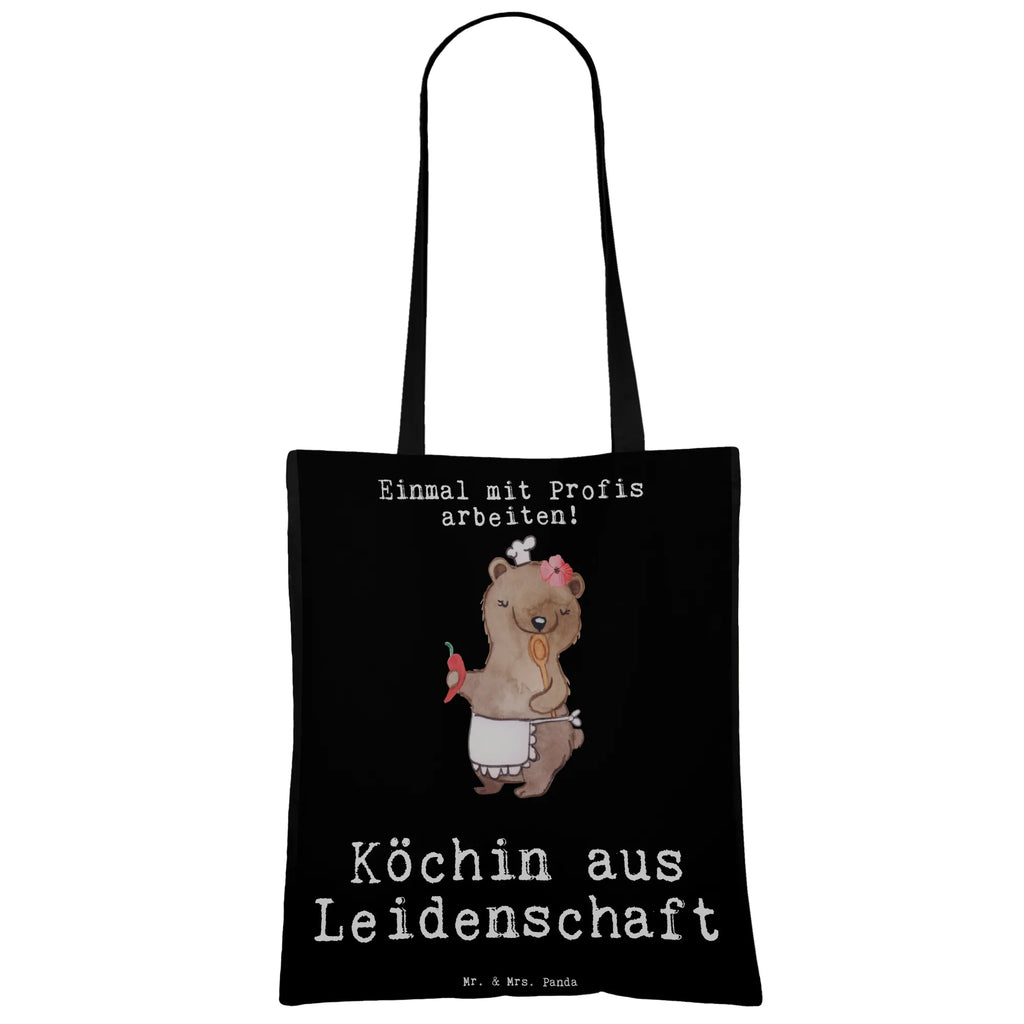 Tragetasche Köchin aus Leidenschaft Umhängetasche, Einkaufstüte, Tragetasche, Shopper, Beutel, Einkaufstasche, Schultertasche, Laptoptasche, Tasche, Strandtasche, Badetasche, Jutebeutel, Jutetasche, Beuteltasche, Stofftasche, Stoffbeutel, Beruf, Ausbildung, Jubiläum, Abschied, Rente, Kollege, Kollegin, Geschenk, Schenken, Arbeitskollege, Mitarbeiter, Firma, Danke, Dankeschön, Küchenmeisterin, Schiffsköchin, Restaurant, Chefköchin, Fernsehköchin, Köchin, Sterneköchin, Küchenchefin