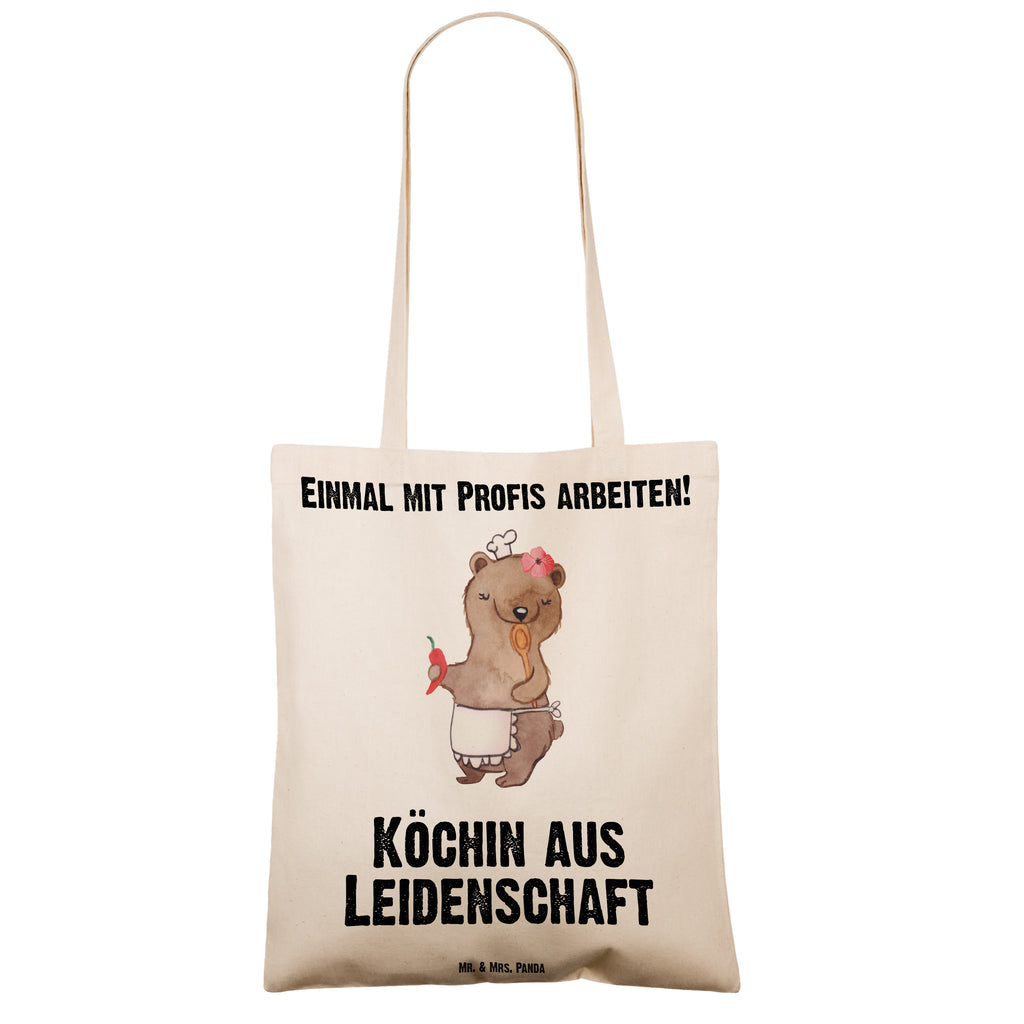 Tragetasche Köchin aus Leidenschaft Umhängetasche, Einkaufstüte, Tragetasche, Shopper, Beutel, Einkaufstasche, Schultertasche, Laptoptasche, Tasche, Strandtasche, Badetasche, Jutebeutel, Jutetasche, Beuteltasche, Stofftasche, Stoffbeutel, Beruf, Ausbildung, Jubiläum, Abschied, Rente, Kollege, Kollegin, Geschenk, Schenken, Arbeitskollege, Mitarbeiter, Firma, Danke, Dankeschön, Küchenmeisterin, Schiffsköchin, Restaurant, Chefköchin, Fernsehköchin, Köchin, Sterneköchin, Küchenchefin