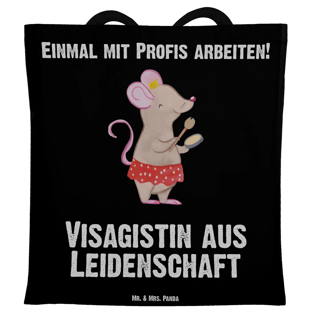 Tragetasche Visagistin aus Leidenschaft Badetasche, Tasche, Jutetasche, Umhängetasche, Beutel, Shopper, Stoffbeutel, Einkaufstasche, Stofftasche, Laptoptasche, Strandtasche, Tragetasche, Einkaufstüte, Jutebeutel, Beuteltasche, Schultertasche, Beruf, Ausbildung, Jubiläum, Abschied, Rente, Kollege, Kollegin, Geschenk, Schenken, Arbeitskollege, Mitarbeiter, Firma, Danke, Dankeschön, Kosmetikstudio, Maskenbildnerin, Visagistin, Eröffnung, Make Up Artist, Kosmetikerin, Beauty Salon