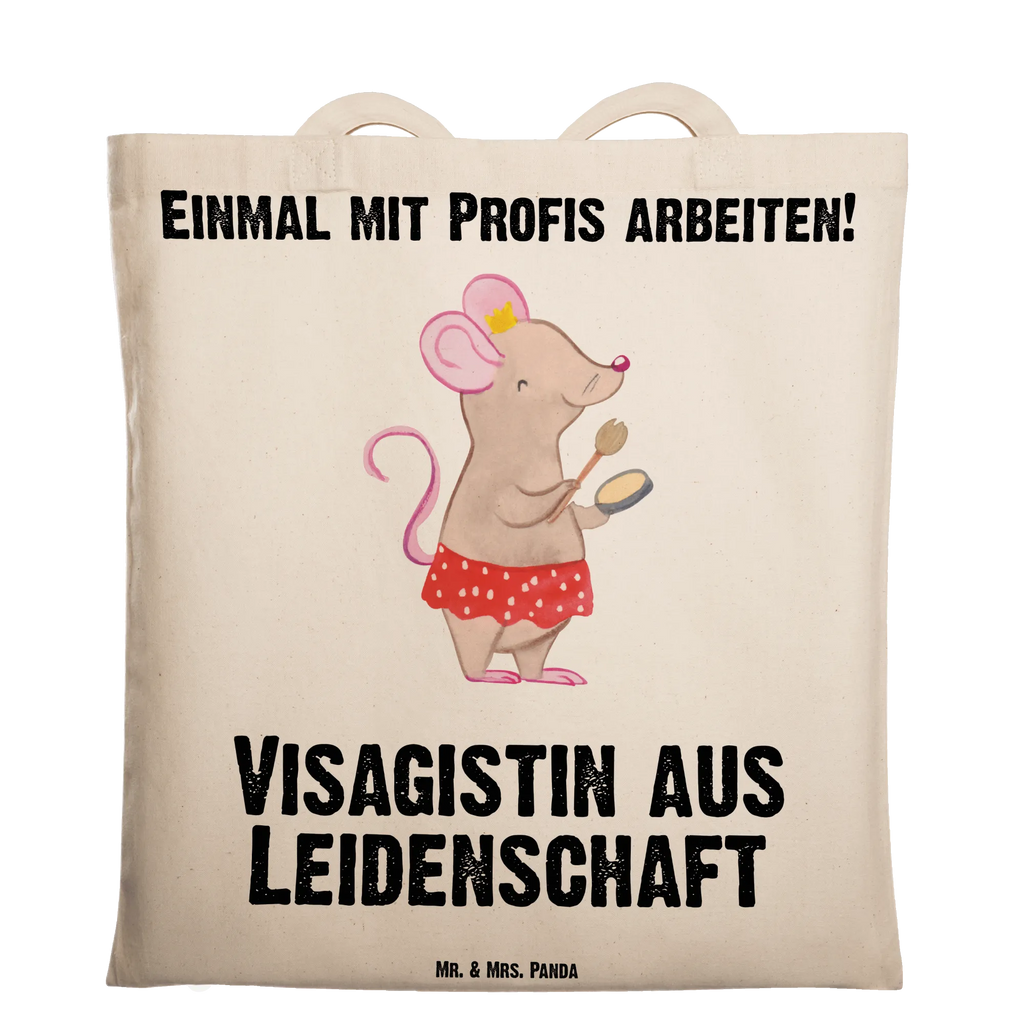 Tragetasche Visagistin aus Leidenschaft Badetasche, Tasche, Jutetasche, Umhängetasche, Beutel, Shopper, Stoffbeutel, Einkaufstasche, Stofftasche, Laptoptasche, Strandtasche, Tragetasche, Einkaufstüte, Jutebeutel, Beuteltasche, Schultertasche, Beruf, Ausbildung, Jubiläum, Abschied, Rente, Kollege, Kollegin, Geschenk, Schenken, Arbeitskollege, Mitarbeiter, Firma, Danke, Dankeschön, Kosmetikstudio, Maskenbildnerin, Visagistin, Eröffnung, Make Up Artist, Kosmetikerin, Beauty Salon