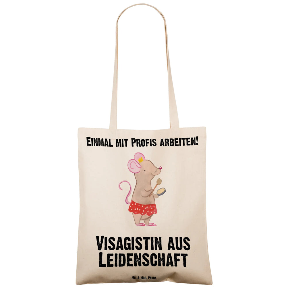 Tragetasche Visagistin aus Leidenschaft Badetasche, Tasche, Jutetasche, Umhängetasche, Beutel, Shopper, Stoffbeutel, Einkaufstasche, Stofftasche, Laptoptasche, Strandtasche, Tragetasche, Einkaufstüte, Jutebeutel, Beuteltasche, Schultertasche, Beruf, Ausbildung, Jubiläum, Abschied, Rente, Kollege, Kollegin, Geschenk, Schenken, Arbeitskollege, Mitarbeiter, Firma, Danke, Dankeschön, Kosmetikstudio, Maskenbildnerin, Visagistin, Eröffnung, Make Up Artist, Kosmetikerin, Beauty Salon