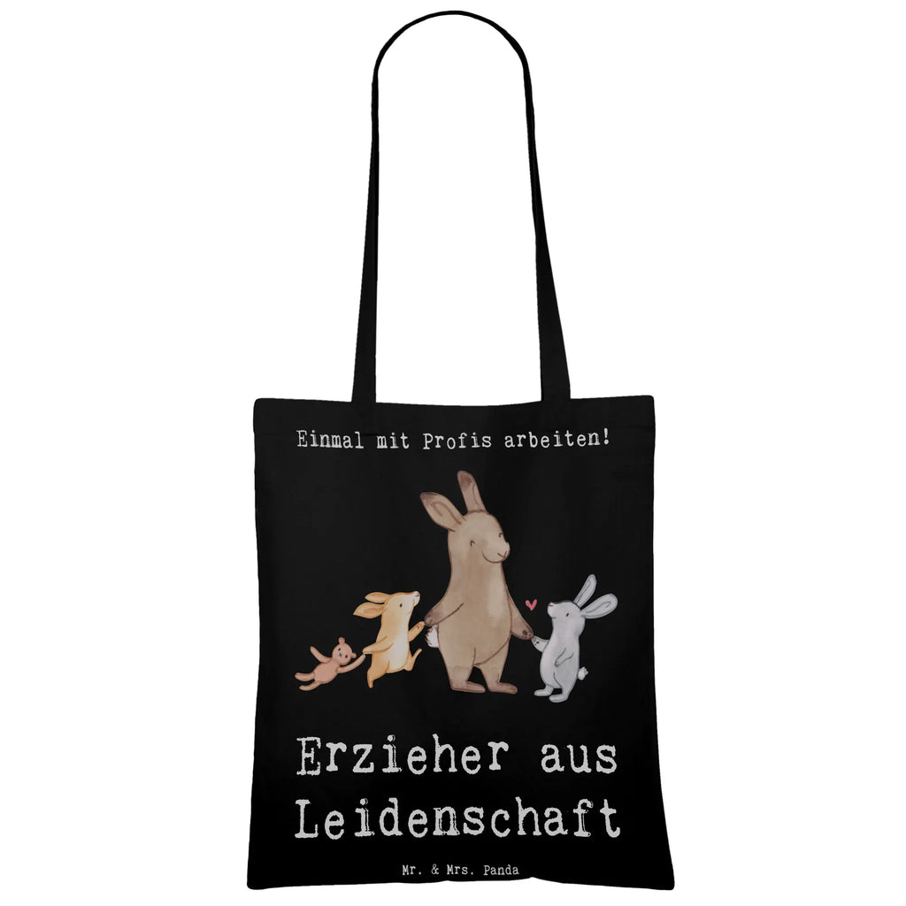 Tragetasche Erzieher aus Leidenschaft Umhängetasche, Schultertasche, Stoffbeutel, Jutebeutel, Tragetasche, Einkaufstüte, Laptoptasche, Tasche, Shopper, Beuteltasche, Jutetasche, Badetasche, Strandtasche, Stofftasche, Beutel, Einkaufstasche, Beruf, Ausbildung, Jubiläum, Abschied, Rente, Kollege, Kollegin, Geschenk, Schenken, Arbeitskollege, Mitarbeiter, Firma, Danke, Dankeschön, Pädagoge, Kindergärtner, Erzieher