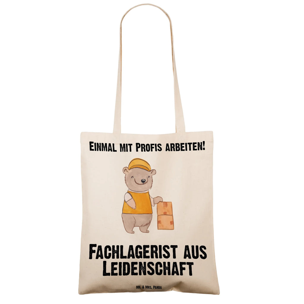 Tragetasche Fachlagerist aus Leidenschaft Beuteltasche, Stoffbeutel, Stofftasche, Shopper, Umhängetasche, Tasche, Beutel, Einkaufstüte, Laptoptasche, Einkaufstasche, Jutetasche, Tragetasche, Schultertasche, Jutebeutel, Strandtasche, Badetasche, Beruf, Ausbildung, Jubiläum, Abschied, Rente, Kollege, Kollegin, Geschenk, Schenken, Arbeitskollege, Mitarbeiter, Firma, Danke, Dankeschön, Lagerarbeiter, Lagerverwalter, Fachlagerist, Lagerist