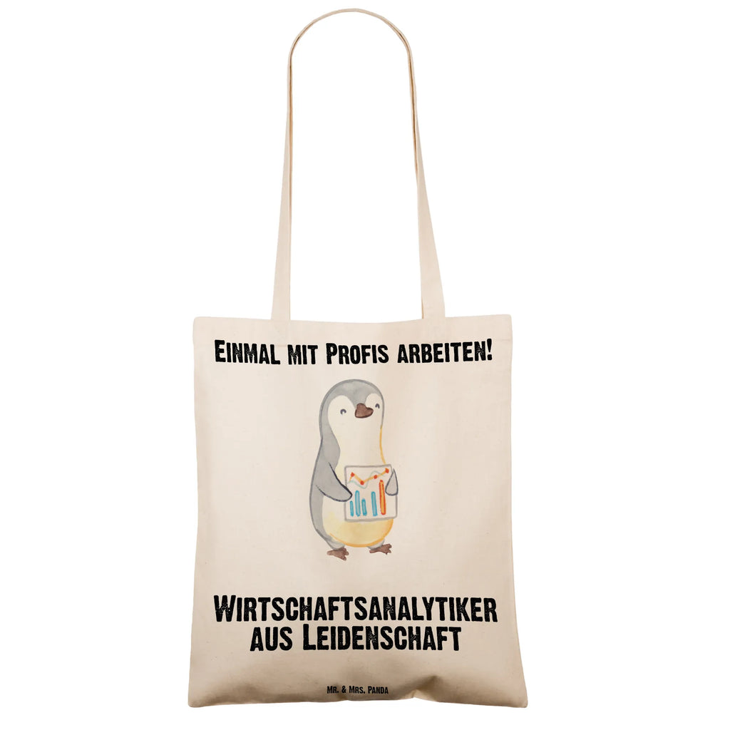 Tragetasche Wirtschaftsanalytiker aus Leidenschaft Shopper, Stofftasche, Jutetasche, Tragetasche, Jutebeutel, Beuteltasche, Tasche, Badetasche, Stoffbeutel, Laptoptasche, Umhängetasche, Einkaufstasche, Strandtasche, Beutel, Schultertasche, Einkaufstüte, Beruf, Ausbildung, Jubiläum, Abschied, Rente, Kollege, Kollegin, Geschenk, Schenken, Arbeitskollege, Mitarbeiter, Firma, Danke, Dankeschön
