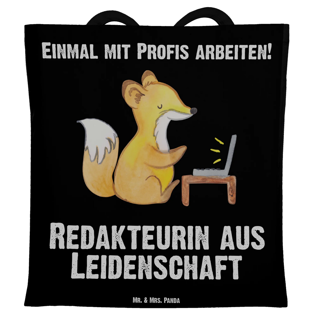 Tragetasche Redakteurin aus Leidenschaft Einkaufstüte, Jutebeutel, Badetasche, Laptoptasche, Shopper, Strandtasche, Stofftasche, Beuteltasche, Stoffbeutel, Schultertasche, Jutetasche, Einkaufstasche, Tragetasche, Beutel, Umhängetasche, Tasche, Beruf, Ausbildung, Jubiläum, Abschied, Rente, Kollege, Kollegin, Geschenk, Schenken, Arbeitskollege, Mitarbeiter, Firma, Danke, Dankeschön, Referentin, Online, Journalistin, Redakteurin