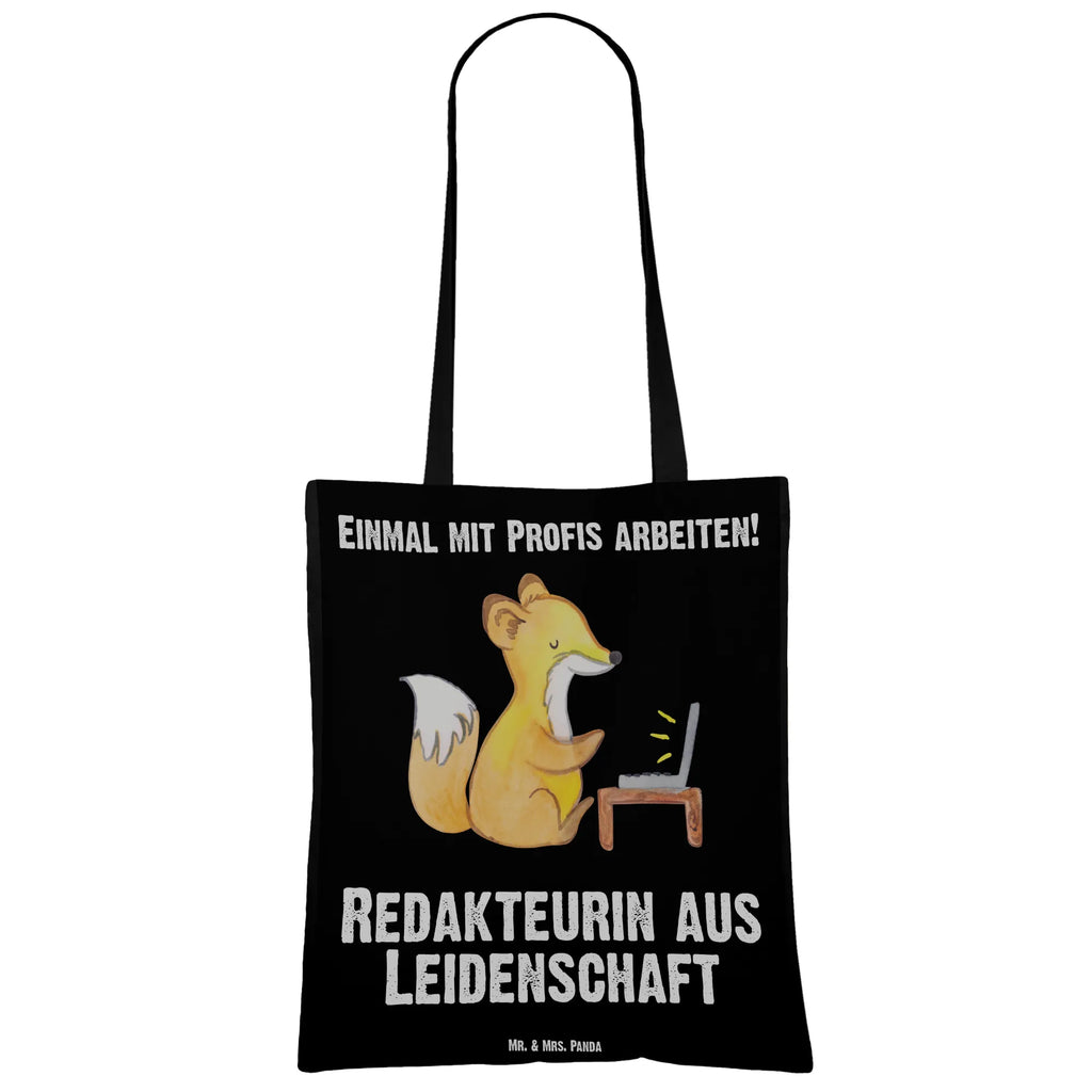 Tragetasche Redakteurin aus Leidenschaft Einkaufstüte, Jutebeutel, Badetasche, Laptoptasche, Shopper, Strandtasche, Stofftasche, Beuteltasche, Stoffbeutel, Schultertasche, Jutetasche, Einkaufstasche, Tragetasche, Beutel, Umhängetasche, Tasche, Beruf, Ausbildung, Jubiläum, Abschied, Rente, Kollege, Kollegin, Geschenk, Schenken, Arbeitskollege, Mitarbeiter, Firma, Danke, Dankeschön, Referentin, Online, Journalistin, Redakteurin