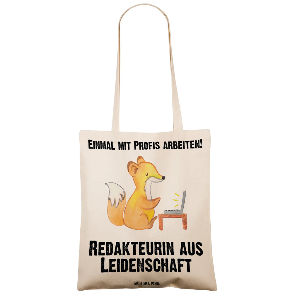 Tragetasche Redakteurin aus Leidenschaft Einkaufstüte, Jutebeutel, Badetasche, Laptoptasche, Shopper, Strandtasche, Stofftasche, Beuteltasche, Stoffbeutel, Schultertasche, Jutetasche, Einkaufstasche, Tragetasche, Beutel, Umhängetasche, Tasche, Beruf, Ausbildung, Jubiläum, Abschied, Rente, Kollege, Kollegin, Geschenk, Schenken, Arbeitskollege, Mitarbeiter, Firma, Danke, Dankeschön, Referentin, Online, Journalistin, Redakteurin