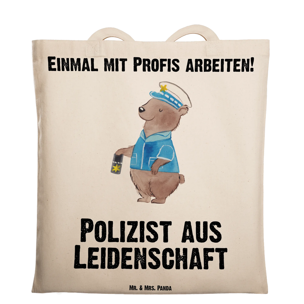 Tote bag policeman Passion Stoffbeutel, Tasche, Stofftasche, Badetasche, Strandtasche, Jutetasche, Einkaufstüte, Beutel, Jutebeutel, Tragetasche, Schultertasche, Beuteltasche, Shopper, Einkaufstasche, Umhängetasche, Laptoptasche, Beruf, Ausbildung, Jubiläum, Abschied, Rente, Kollege, Kollegin, Geschenk, Schenken, Arbeitskollege, Mitarbeiter, Firma, Danke, Dankeschön, Polizei, Cop, Polizeibeamter, Polizist, Wachmann, Studium