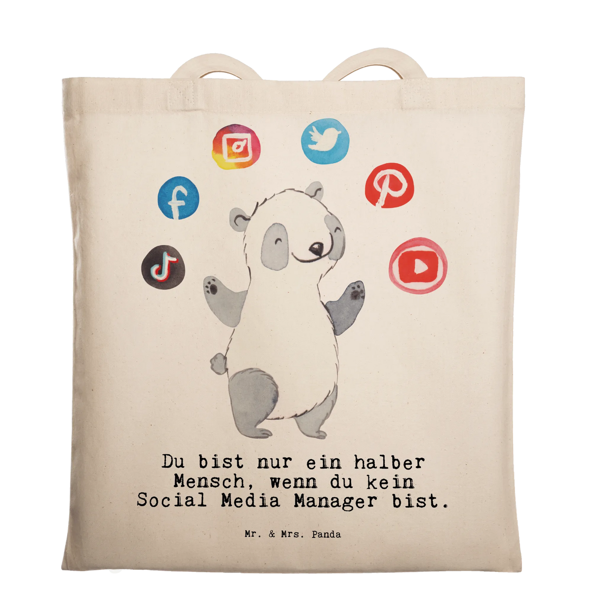Tote bag Social Media Manager heart anniversary, retirement, promotion, job start, profession, gift idea, sayings, best, farewell gift, gift, passing exam