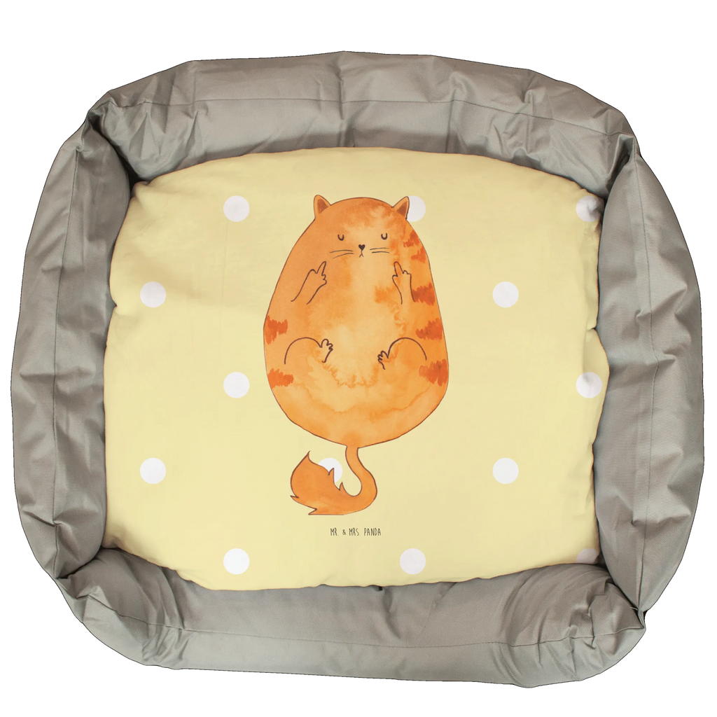 Cat bed Cat Early riser cat, tomcat, kitty, meow, kitten, housecat, mama cat, love cats, cat image, cat fan, cat lover, cat fancier, cat decoration, gift for cat lover, cat owner, funny cats, cat sayings, cat motto, funny cat gifts, fan merchandise, cat stuff, animal lover, early riser, cats, The early bird can kiss my ass, coffee, pussy, morning grumbler