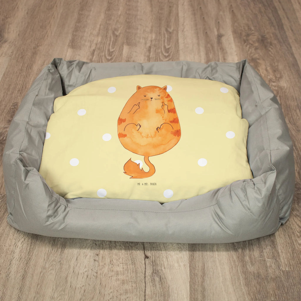 Cat bed Cat Early riser cat, tomcat, kitty, meow, kitten, housecat, mama cat, love cats, cat image, cat fan, cat lover, cat fancier, cat decoration, gift for cat lover, cat owner, funny cats, cat sayings, cat motto, funny cat gifts, fan merchandise, cat stuff, animal lover, early riser, cats, The early bird can kiss my ass, coffee, pussy, morning grumbler