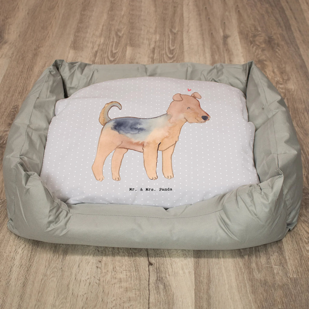 Hundebett Airedale Terrier Lebensretter Hundekissen, Hundebettchen, Hundekörbchen, Hundeschlafplatz, Hundemöbel, Körbchen, Hundebett, Hundeliege, Tierbett, Hund, Liegeplatz, Hundesofa, Hundebett Luxus, Hundedecke, Hunderasse, Rassehund, Hundebesitzer, Geschenk, Tierfreund, Schenken, Welpe