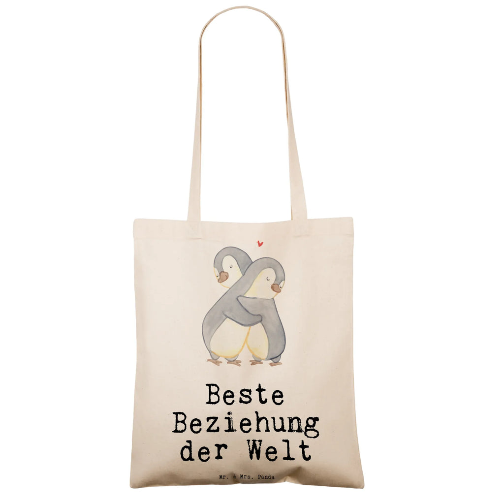 Tote bag penguin best relationship in the world pouch, shopper, shopping bag, cotton bag, Carrier bag, bag, shoulder bag, jute bag, cloth bag, for, thank you, gift, giving, birthday, birthday present, gift idea, souvenir, make you happy, gift tip, being together, gift of love, Relationship, love, falling in love, going together