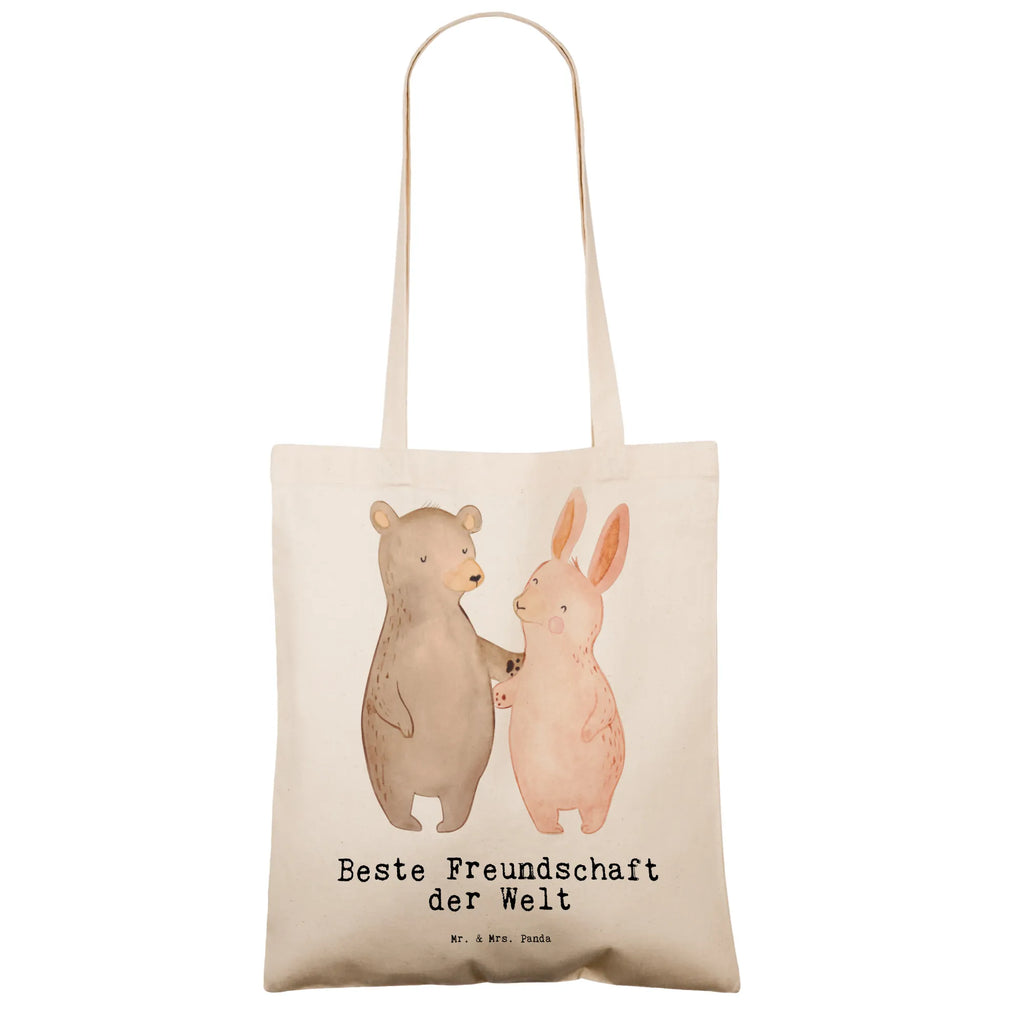 Tote bag Hare Best Friendship in the World Tasche, Shopper, Tragetasche, Beutel, Schultertasche, Laptoptasche, Einkaufstüte, Stofftasche, Badetasche, Stoffbeutel, Strandtasche, Jutebeutel, Beuteltasche, Umhängetasche, Einkaufstasche, Jutetasche, für, Dankeschön, Geschenk, Schenken, Geburtstag, Geburtstagsgeschenk, Geschenkidee, Danke, Bedanken, Mitbringsel, Freude machen, Geschenktipp, Freund, best friends, Kumpel, Clique, bae, Freunde fürs Leben, Freundschaft, Freundin, Freunde, bff