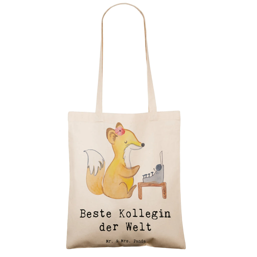 Tote bag Fox Best colleague in the world shopper, shoulder bag, cotton bag, jute bag, shopping bag, bag, cloth bag, Carrier bag, pouch, for, thank you, gift, giving, birthday, birthday present, gift idea, souvenir, make you happy, gift tip, work, fellow worker, job, retirement, colleague, co-worker, girlfriend, farewell gift, Work colleague, office