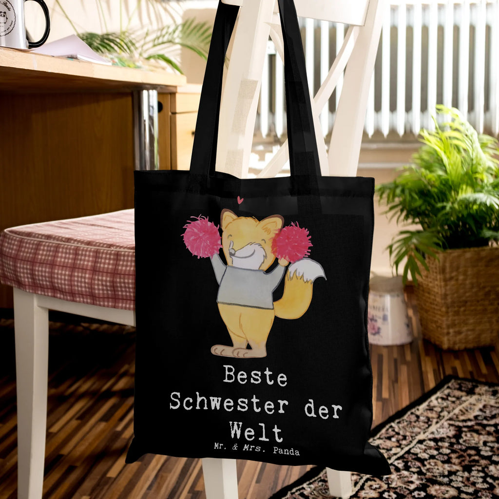 Tote bag Fox best sister in the world shopping bag, shoulder bag, cloth bag, pouch, cotton bag, jute bag, Carrier bag, bag, shopper, for, thank you, gift, giving, birthday, birthday present, gift idea, souvenir, make you happy, gift tip, Family, Trifle, Sister, Gift, Best, Sibling, Daughter