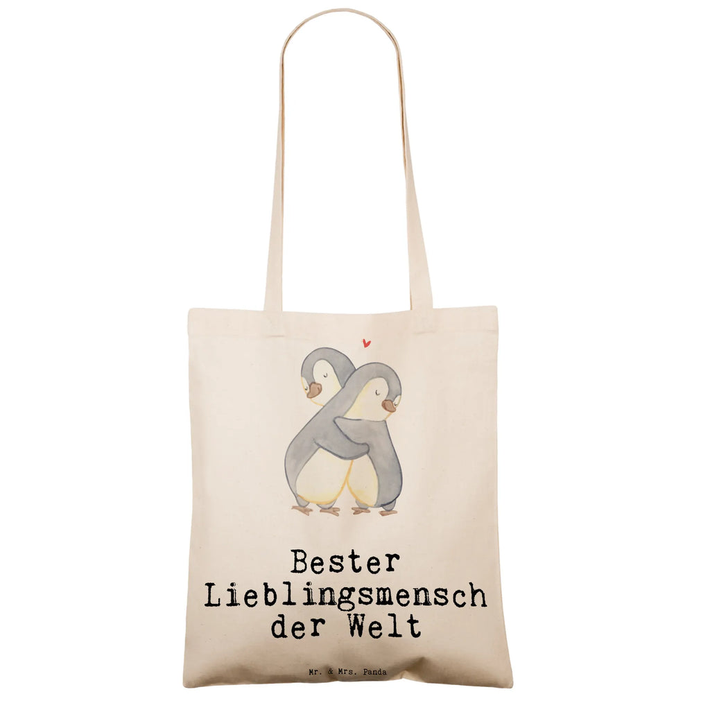 Torba Pingwin Najlepszy ulubiony człowiek na świecie dla, Dziękuję, Prezent, Wręczyć, Urodziny, Prezent urodzinowy, Pomysł na prezent, Podziękować, Upominek, Sprawić radość, Tip na prezent