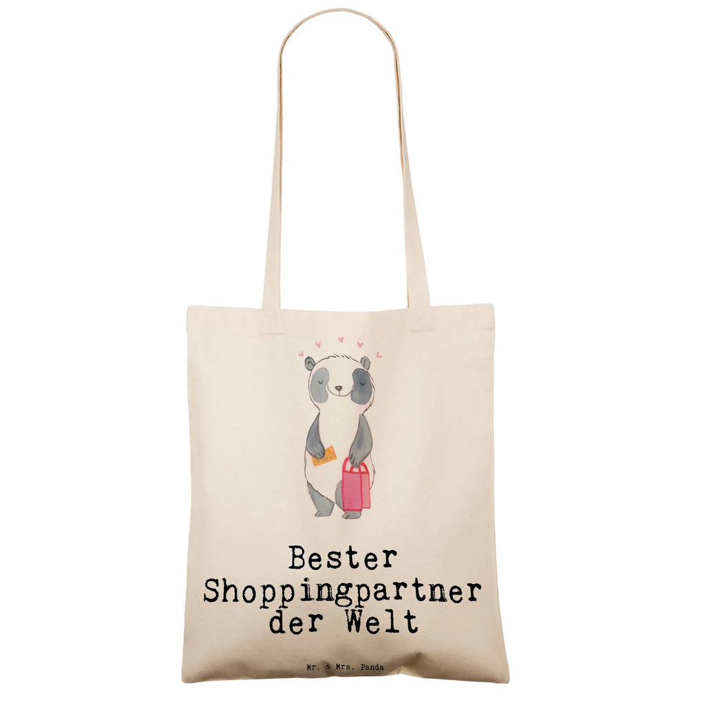 Torba Panda Najlepszy partner zakupowy na świecie Jutebeutel, Stoffbeutel, Tragetasche, Tasche, Schultertasche, Stofftasche, Shopper, Einkaufstüte, Laptoptasche, Badetasche, Beuteltasche, Beutel, Umhängetasche, Jutetasche, Strandtasche, Einkaufstasche, für, Dankeschön, Geschenk, Schenken, Geburtstag, Geburtstagsgeschenk, Geschenkidee, Danke, Bedanken, Mitbringsel, Freude machen, Geschenktipp, Freundin, Bester, Partner, bff, Shoppen, Shopping-Queen, Einkaufen, Shoppingpartner, Freund, Queen, Shopping, Begleitung