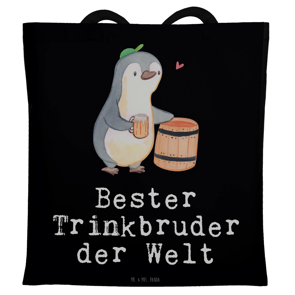 Tragetasche Pinguin Bester Trinkbruder der Welt Beuteltasche, Strandtasche, Umhängetasche, Schultertasche, Stoffbeutel, Jutetasche, Badetasche, Stofftasche, Jutebeutel, Einkaufstüte, Tragetasche, Laptoptasche, Einkaufstasche, Tasche, Beutel, Shopper, für, Dankeschön, Geschenk, Schenken, Geburtstag, Geburtstagsgeschenk, Geschenkidee, Danke, Bedanken, Mitbringsel, Freude machen, Geschenktipp, Trinken, Party, Kumpel, Kleinigkeit, Trinkkumpel, Saufkumpane, Trinkbruder, Kumpane