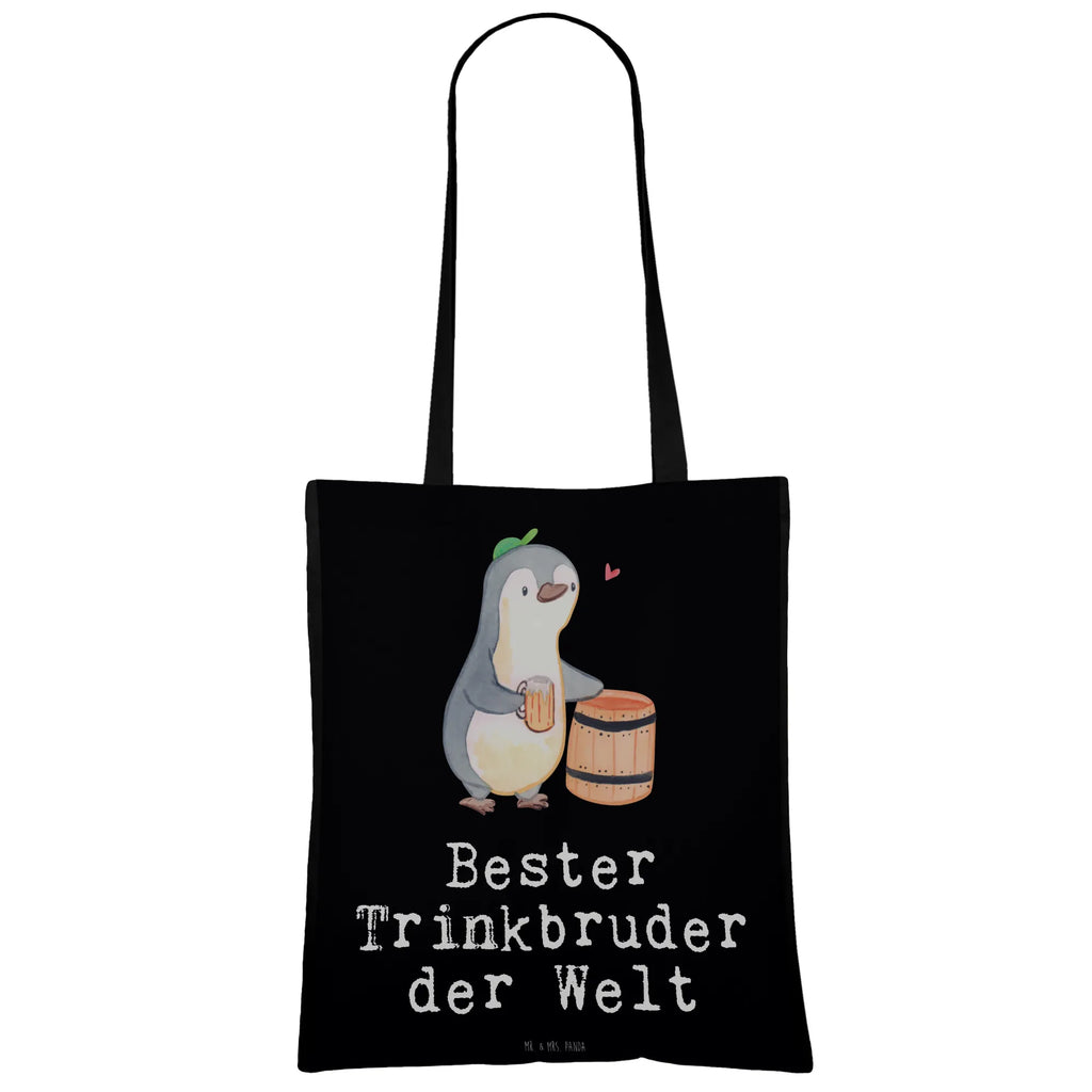 Tragetasche Pinguin Bester Trinkbruder der Welt Beuteltasche, Strandtasche, Umhängetasche, Schultertasche, Stoffbeutel, Jutetasche, Badetasche, Stofftasche, Jutebeutel, Einkaufstüte, Tragetasche, Laptoptasche, Einkaufstasche, Tasche, Beutel, Shopper, für, Dankeschön, Geschenk, Schenken, Geburtstag, Geburtstagsgeschenk, Geschenkidee, Danke, Bedanken, Mitbringsel, Freude machen, Geschenktipp, Trinken, Party, Kumpel, Kleinigkeit, Trinkkumpel, Saufkumpane, Trinkbruder, Kumpane