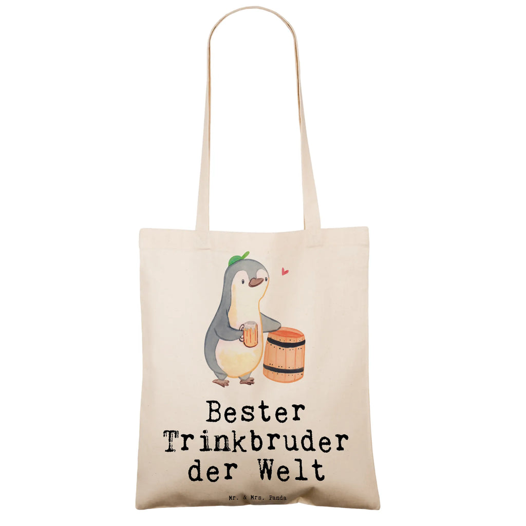 Tragetasche Pinguin Bester Trinkbruder der Welt Beuteltasche, Strandtasche, Umhängetasche, Schultertasche, Stoffbeutel, Jutetasche, Badetasche, Stofftasche, Jutebeutel, Einkaufstüte, Tragetasche, Laptoptasche, Einkaufstasche, Tasche, Beutel, Shopper, für, Dankeschön, Geschenk, Schenken, Geburtstag, Geburtstagsgeschenk, Geschenkidee, Danke, Bedanken, Mitbringsel, Freude machen, Geschenktipp, Trinken, Party, Kumpel, Kleinigkeit, Trinkkumpel, Saufkumpane, Trinkbruder, Kumpane