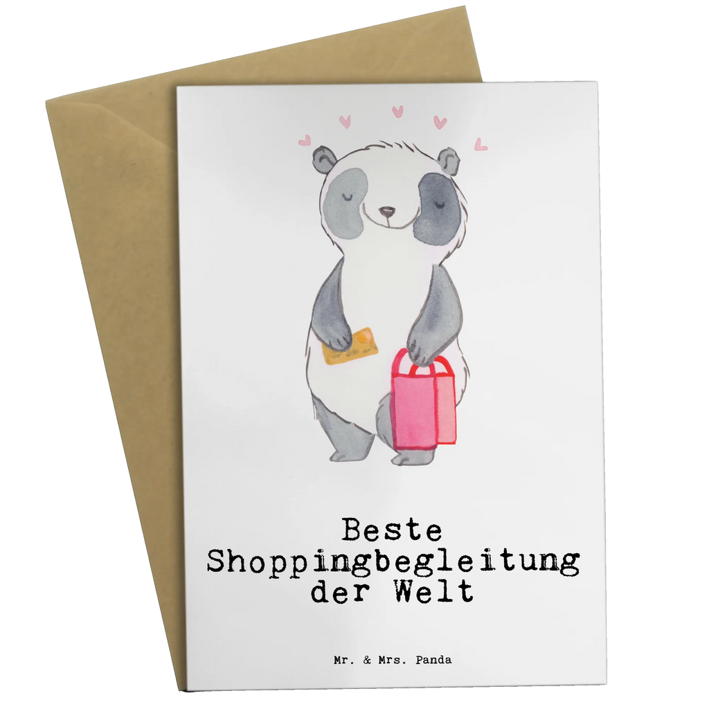 Greetings card panda Best shopping companion in the world Klappkarte, Geburtstagskarte, Grußkarte, Karte, Glückwunschkarte, Einladungskarte, Ansichtskarten, Hochzeitskarte, für, Dankeschön, Geschenk, Schenken, Geburtstag, Geburtstagsgeschenk, Geschenkidee, Danke, Bedanken, Mitbringsel, Freude machen, Geschenktipp, Freundin, Shoppen, Bester, Shoppingbegleitung, Shoppingpartner, Freund, Queen, Shopping-Queen, Begleitung, bff, Partner, Einkaufen, Shopping