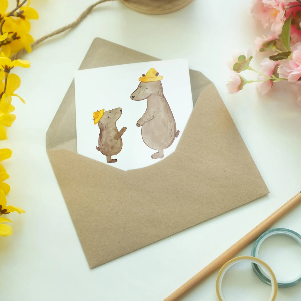 Greetings card bear World&#39;s Best Dad greeting card, folding card, wedding card, invitation card, birthday card, for, thank you, gift, giving, birthday, birthday present, gift idea, souvenir, make you happy, gift tip, family, best, dad, Father, parents, papa, daddy, little thing, man, papi, gift father