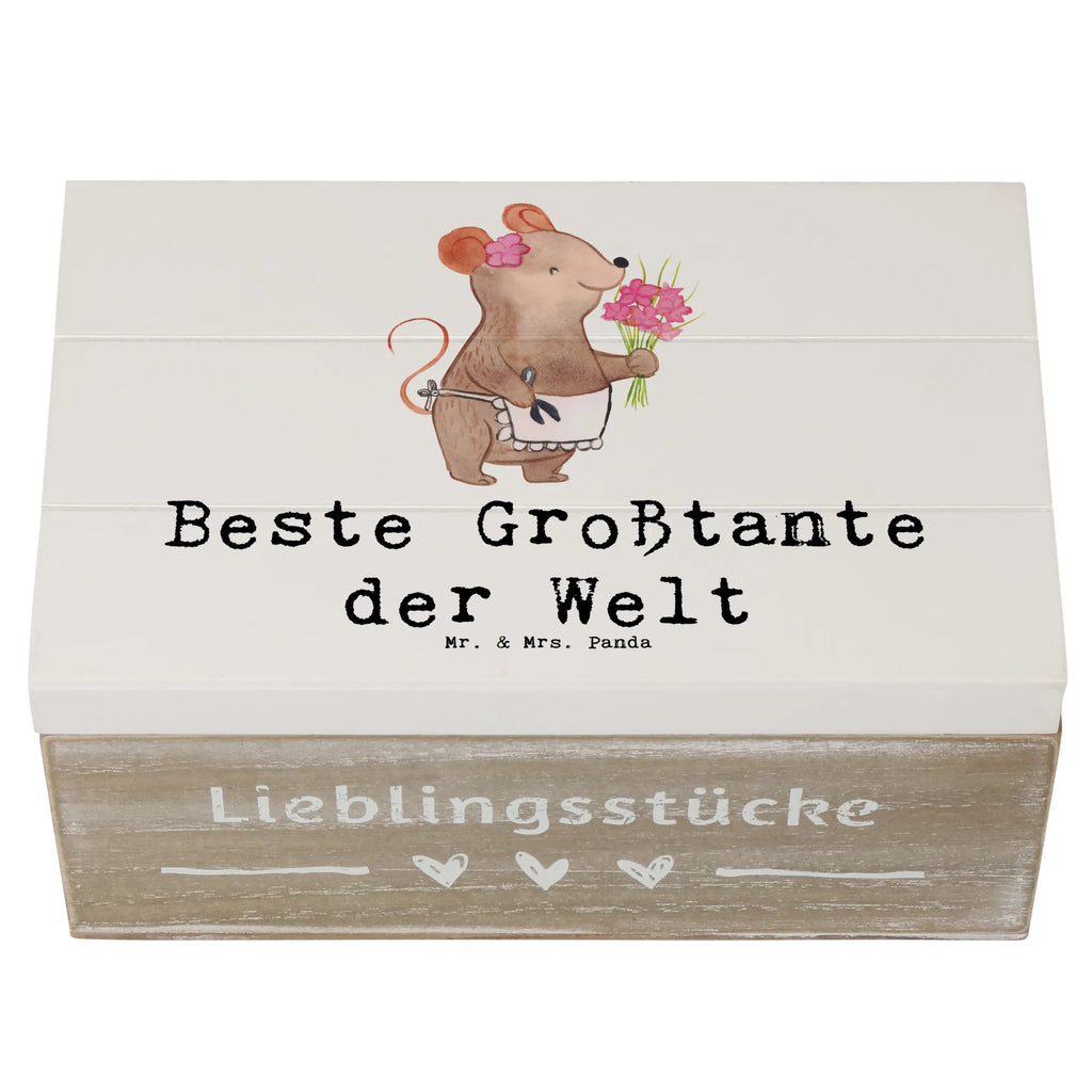 Holzkiste Maus Beste Großtante der Welt Erinnerungskiste, Truhe, Holzkiste, Schatulle, Geschenkdose, Kiste, Aufbewahrungsbox, Erinnerungsbox, Dekokiste, XXL, Schatzkiste, Geschenkbox, für, Dankeschön, Geschenk, Schenken, Geburtstag, Geburtstagsgeschenk, Geschenkidee, Danke, Bedanken, Mitbringsel, Freude machen, Geschenktipp, Nichte, Tante, Großtante, Schwester, Kleinigkeit, Familie, Groß, Grosstante, Beste, Tanten, Lieblingstante, Neffe