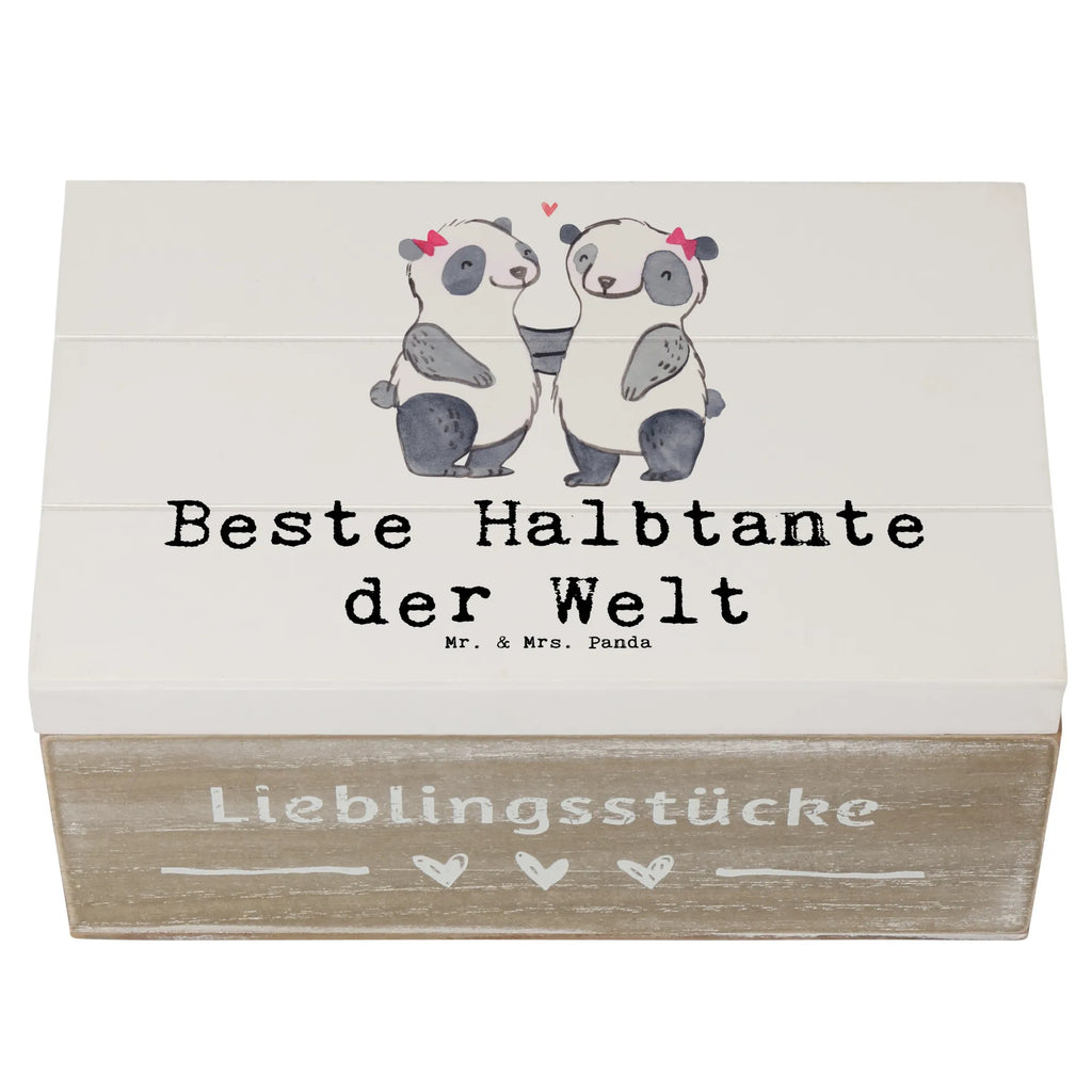 Wooden chest panda Best half-aunt in the world Erinnerungskiste, Kiste, Schatulle, Erinnerungsbox, Schatzkiste, Holzkiste, Dekokiste, XXL, Truhe, Geschenkbox, Aufbewahrungsbox, Geschenkdose, für, Dankeschön, Geschenk, Schenken, Geburtstag, Geburtstagsgeschenk, Geschenkidee, Danke, Bedanken, Mitbringsel, Freude machen, Geschenktipp, Tante, Stief, Halbtante, Stiefgeschwister, Stieftante, beste Tante, Familie, Kleinigkeit