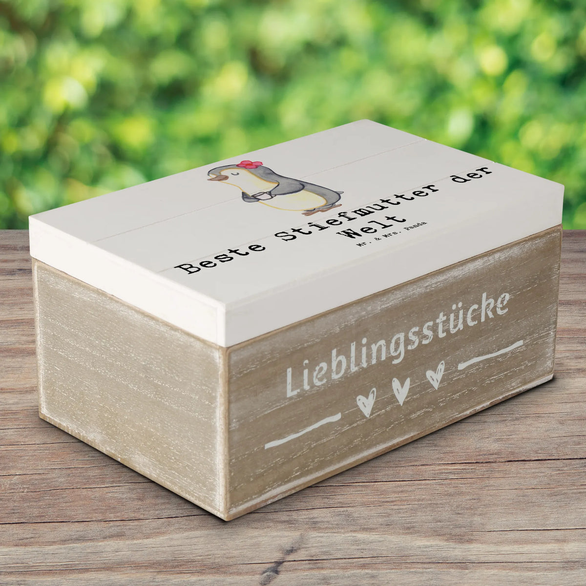 Wooden chest penguin Best stepmom in the world thank you, gift idea, gift tip, make you happy, birthday present, gift, for, giving, birthday, Step Mom Step Mom Step Mom Mommy Mother Mothers Day Mom Mom Daughter Son Thank You Thank You Best