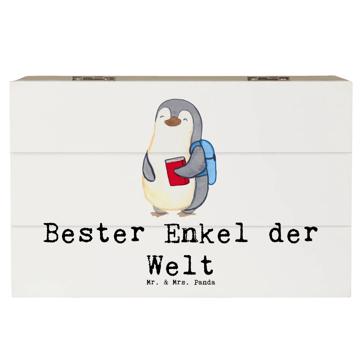 Wooden chest penguin Best grandson in the world thank you, gift idea, gift tip, make you happy, birthday present, gift, for, giving, birthday, child from son, grandpa, christening, grandma, grandchild, Grandson, child from daughter