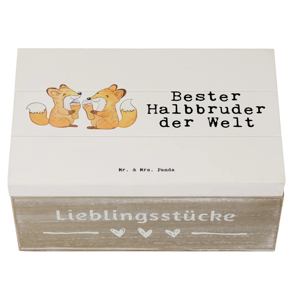 Holzkiste Fuchs Bester Halbbruder der Welt Aufbewahrungsbox, Dekokiste, Erinnerungskiste, Erinnerungsbox, Schatzkiste, Schatulle, XXL, Geschenkbox, Kiste, Holzkiste, Truhe, Geschenkdose, für, Dankeschön, Geschenk, Schenken, Geburtstag, Geburtstagsgeschenk, Geschenkidee, Danke, Bedanken, Mitbringsel, Freude machen, Geschenktipp, Kleinigkeit, Halbbruder, Stiefgeschwister, Brother, Schwester, Familie, Bester, Geschwister, Bruderherz, Brudi, Stief, Stiefbruder, Bruder, Sohn