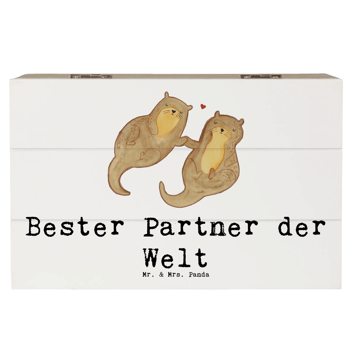 Wooden chest otter Best partner in the world gift tip, gift idea, gift, birthday present, giving, thank you, birthday, for, make you happy, Woman, boyfriend, significant other, Husband. Girlfriend, couple, Man, Wife, Spouse