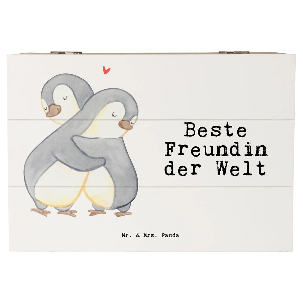Holzkiste Pinguin Beste Freundin der Welt Erinnerungsbox, Erinnerungskiste, Holzkiste, Schatulle, Geschenkdose, Truhe, XXL, Kiste, Schatzkiste, Aufbewahrungsbox, Geschenkbox, Dekokiste, für, Dankeschön, Geschenk, Schenken, Geburtstag, Geburtstagsgeschenk, Geschenkidee, Danke, Bedanken, Mitbringsel, Freude machen, Geschenktipp, Frau, Freundin, bff, Freundinnen, Ehefrau, bae, Spruch, beste Freundin, Freundschaft. Liebste, beste, Jahrestag
