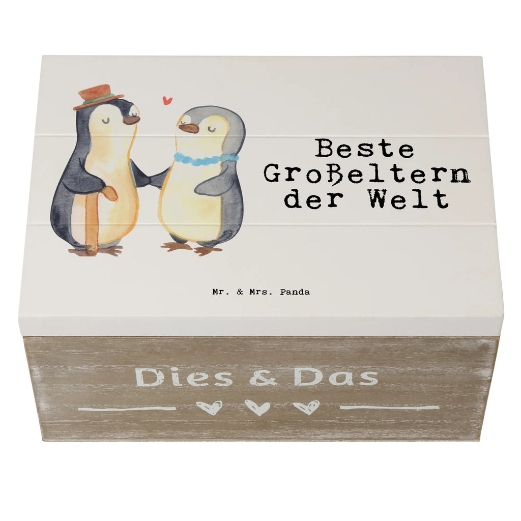 Wooden chest penguin Best grandparents in the world treasure chest, memory box, chest, casket, box, storage box, decorative box, XXL, Wooden box, for, thank you, gift, giving, birthday, birthday present, gift idea, souvenir, make you happy, gift tip, grandfather, oppi, oppa, grandpa. Grandpa, grandchild, Grandparents, grandmother, granddaughter, little thing, grandson, grandma, grandpa, best, grandparents