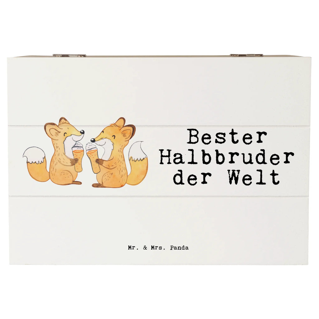 Holzkiste Fuchs Bester Halbbruder der Welt Aufbewahrungsbox, Dekokiste, Erinnerungskiste, Erinnerungsbox, Schatzkiste, Schatulle, XXL, Geschenkbox, Kiste, Holzkiste, Truhe, Geschenkdose, für, Dankeschön, Geschenk, Schenken, Geburtstag, Geburtstagsgeschenk, Geschenkidee, Danke, Bedanken, Mitbringsel, Freude machen, Geschenktipp, Kleinigkeit, Halbbruder, Stiefgeschwister, Brother, Schwester, Familie, Bester, Geschwister, Bruderherz, Brudi, Stief, Stiefbruder, Bruder, Sohn