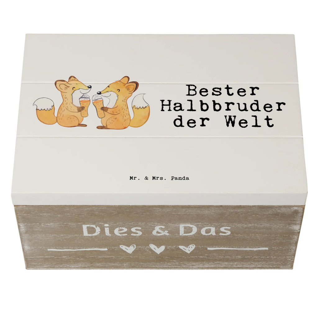 Holzkiste Fuchs Bester Halbbruder der Welt Aufbewahrungsbox, Dekokiste, Erinnerungskiste, Erinnerungsbox, Schatzkiste, Schatulle, XXL, Geschenkbox, Kiste, Holzkiste, Truhe, Geschenkdose, für, Dankeschön, Geschenk, Schenken, Geburtstag, Geburtstagsgeschenk, Geschenkidee, Danke, Bedanken, Mitbringsel, Freude machen, Geschenktipp, Kleinigkeit, Halbbruder, Stiefgeschwister, Brother, Schwester, Familie, Bester, Geschwister, Bruderherz, Brudi, Stief, Stiefbruder, Bruder, Sohn