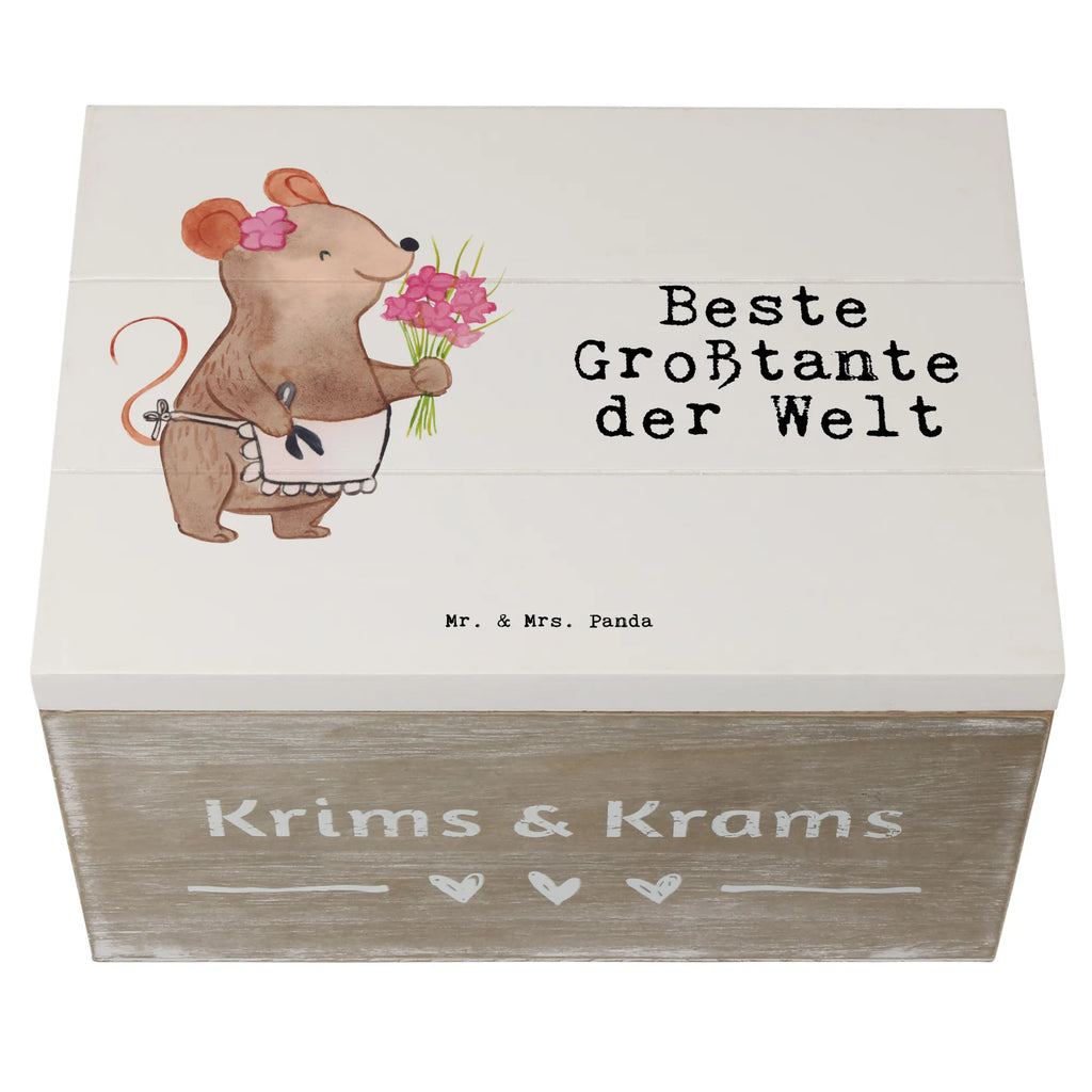 Holzkiste Maus Beste Großtante der Welt Erinnerungskiste, Truhe, Holzkiste, Schatulle, Geschenkdose, Kiste, Aufbewahrungsbox, Erinnerungsbox, Dekokiste, XXL, Schatzkiste, Geschenkbox, für, Dankeschön, Geschenk, Schenken, Geburtstag, Geburtstagsgeschenk, Geschenkidee, Danke, Bedanken, Mitbringsel, Freude machen, Geschenktipp, Nichte, Tante, Großtante, Schwester, Kleinigkeit, Familie, Groß, Grosstante, Beste, Tanten, Lieblingstante, Neffe