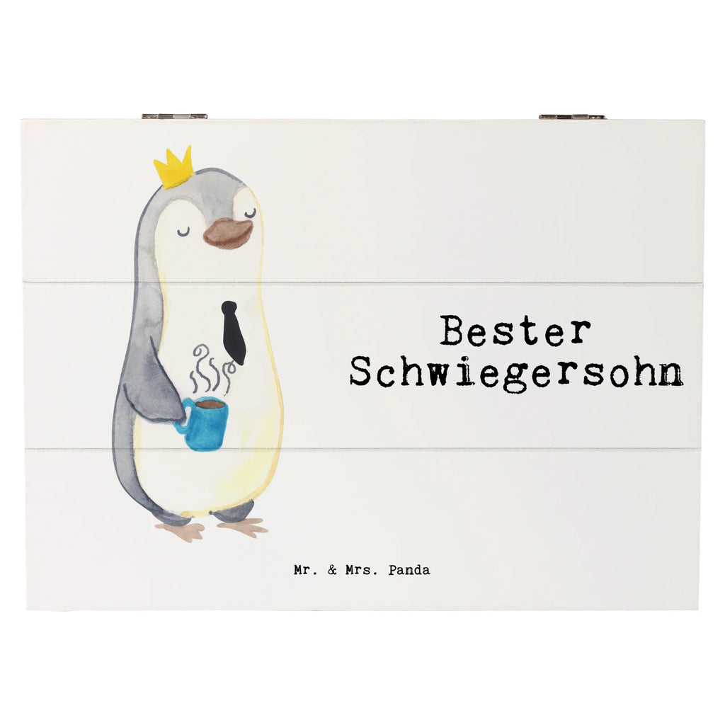 Holzkiste Pinguin Bester Schwiegersohn XXL, Schatzkiste, Erinnerungsbox, Geschenkdose, Holzkiste, Dekokiste, Schatulle, Kiste, Erinnerungskiste, Aufbewahrungsbox, Truhe, Geschenkbox, für, Dankeschön, Geschenk, Schenken, Geburtstag, Geburtstagsgeschenk, Geschenkidee, Danke, Bedanken, Mitbringsel, Freude machen, Geschenktipp, Frau, Tochter, Schwiegersohn, angeheiratet, Hochzeit, Ehefrau des Sohns, Heirat