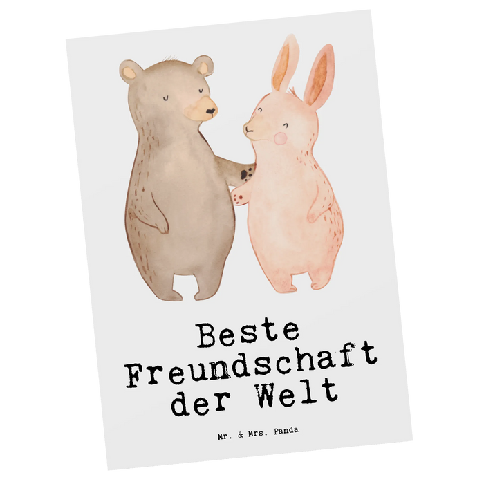 Postkarte Hase Beste Freundschaft der Welt
