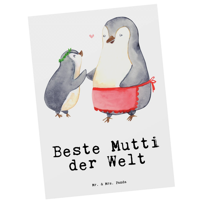 Postkarte Pinguin Beste Mutti der Welt