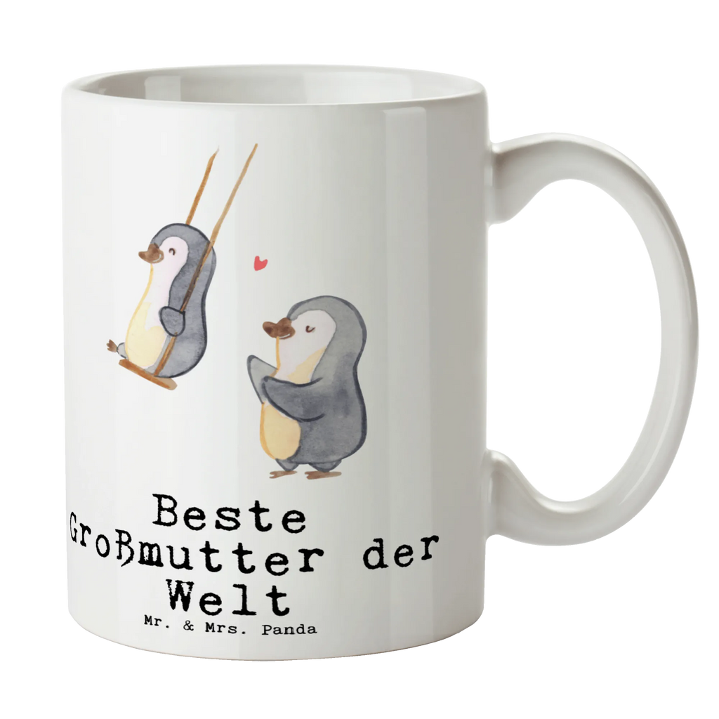 Kubek Pingwin Najlepsza babcia na świecie dla, Dziękuję, Prezent, Wręczyć, Urodziny, Prezent urodzinowy, Pomysł na prezent, Podziękować, Upominek, Sprawić radość, Tip na prezent