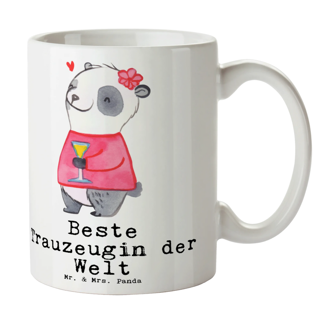 Tasse Panda Beste Trauzeugin der Welt design tasse, statement tasse, Mug, tasse für büro, Kaffeebecher, Bürobecher, kaffeebecher keramik, Kaffeepott, Trinktasse, Bürotasse, Tasse mit Spruch, Keramiktasse, Tasse mit Motiv, Teepott, Sprüchetasse, Becher, Kaffeetasse, Teetasse, Trinkbecher, kaffeetasse bedruckt, Dekotasse, Geschenktasse, Teebecher, Bedruckte Tasse, Henkeltasse, schöne tasse, heißgetränkebecher, kaffeebecher bedruckt, kaffeetasse keramik, Pott, milchkaffeetasse, Motivtasse, Henkelbecher, Coffee Mug, haferl, Tasse, tasse für kaffee, Frühstücksbecher, Frühstückstasse, Keramikbecher, Designtasse, hochwertige tasse, Kakaotasse, Geschenkidee, Geschenk, Schenken, Mitbringsel, Geburtstag, Geburtstagsgeschenk, für, Danke, Dankeschön, Bedanken, Freude machen, Geschenktipp, Standesamt, Trauhzeugin, Braut, Kirche, Trauung, JGA, Freundin, Hochzeit, Heirat, Trauzeugin