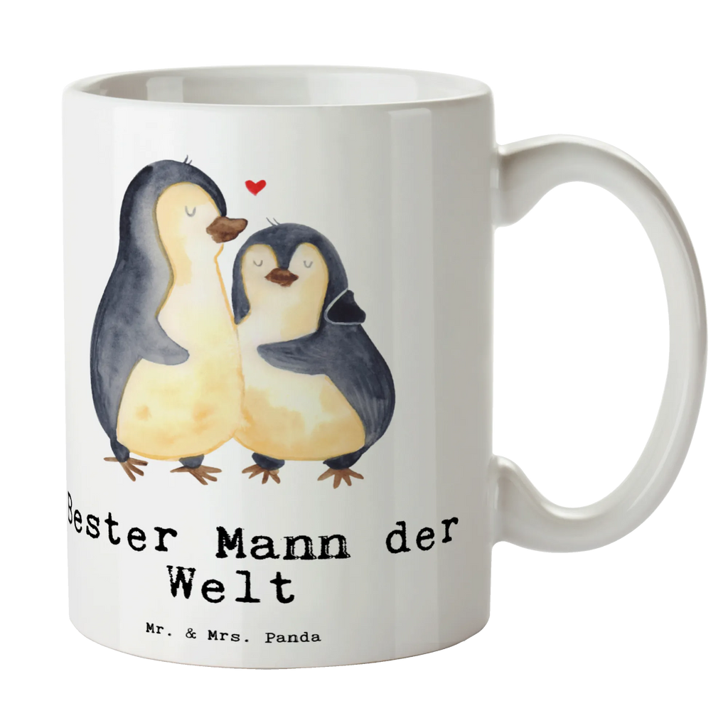 Tasse Pinguin Bester Mann der Welt Keramiktasse, Geschenktasse, Tasse, Tasse mit Zitaten, Porzellantasse, Teetasse, Bürotasse, Tasse mit Motiven, Kaffeetasse, für, Dankeschön, Geschenk, Schenken, Geburtstag, Geburtstagsgeschenk, Geschenkidee, Danke, Bedanken, Mitbringsel, Freude machen, Geschenktipp, Bräutigam, Traummann, Gatte, Ehepartner, Kleinigkeit, Liebling, Ehemann, Partner, Lebensgefährte, Freund, Ehe, Mann, Beste