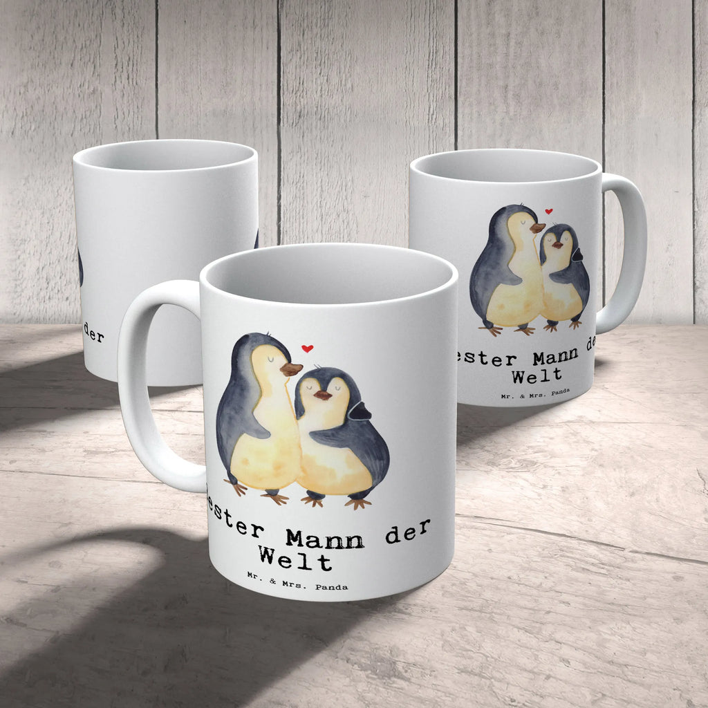 Tasse Pinguin Bester Mann der Welt Keramiktasse, Geschenktasse, Tasse, Tasse mit Zitaten, Porzellantasse, Teetasse, Bürotasse, Tasse mit Motiven, Kaffeetasse, für, Dankeschön, Geschenk, Schenken, Geburtstag, Geburtstagsgeschenk, Geschenkidee, Danke, Bedanken, Mitbringsel, Freude machen, Geschenktipp, Bräutigam, Traummann, Gatte, Ehepartner, Kleinigkeit, Liebling, Ehemann, Partner, Lebensgefährte, Freund, Ehe, Mann, Beste